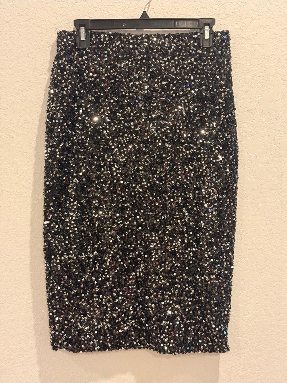 GAP Black Sequin Pencil Skirt
